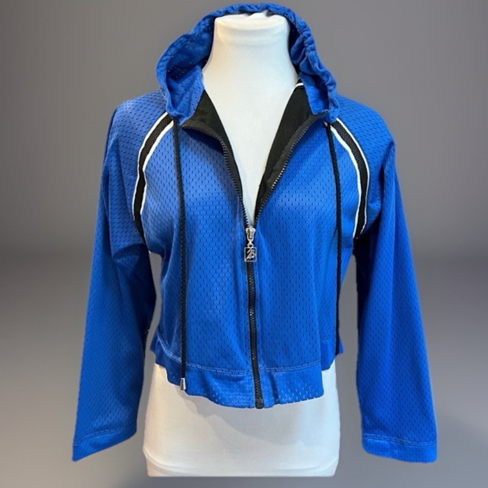 Vintage PEZZI Cropped Hoodie Layering Sweat Jacket *MINT CONDITION
